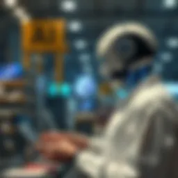 Conceptual representation of AI in trade interactions