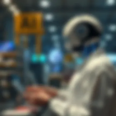 Conceptual representation of AI in trade interactions