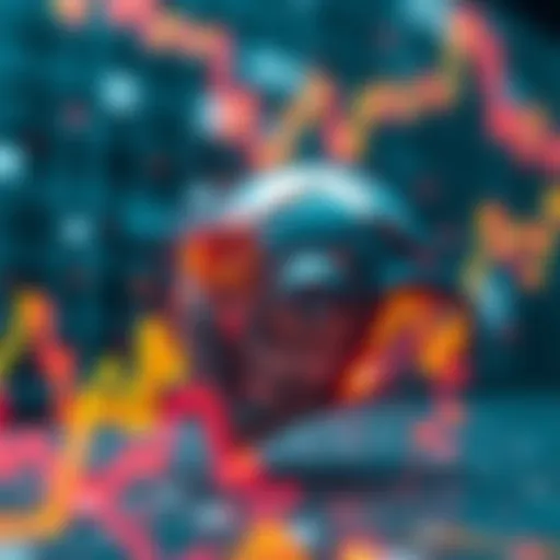 Illustration of AI trading algorithm in action