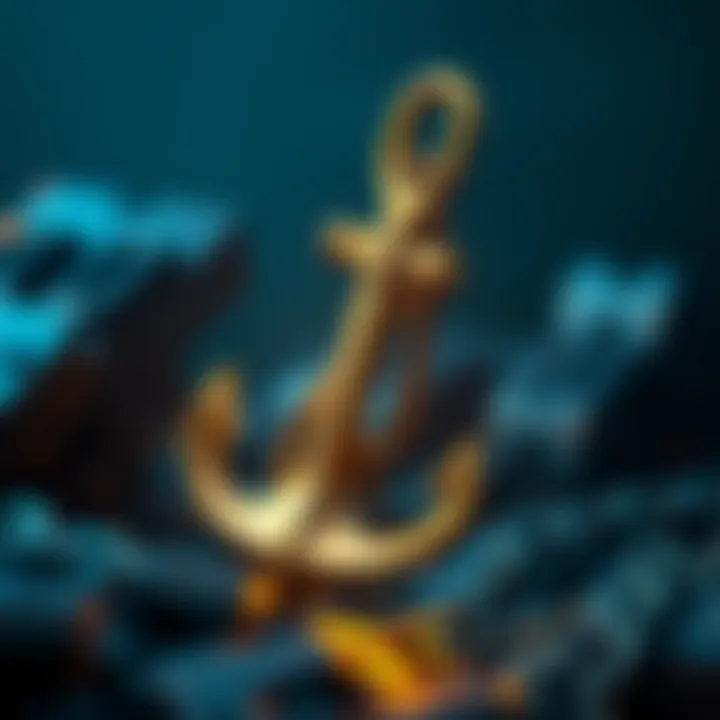 A conceptual illustration of Anchor Chain technology revolutionizing the blockchain ecosystem