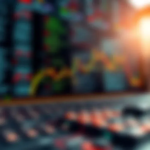 A complex trading algorithm visualized with code and charts