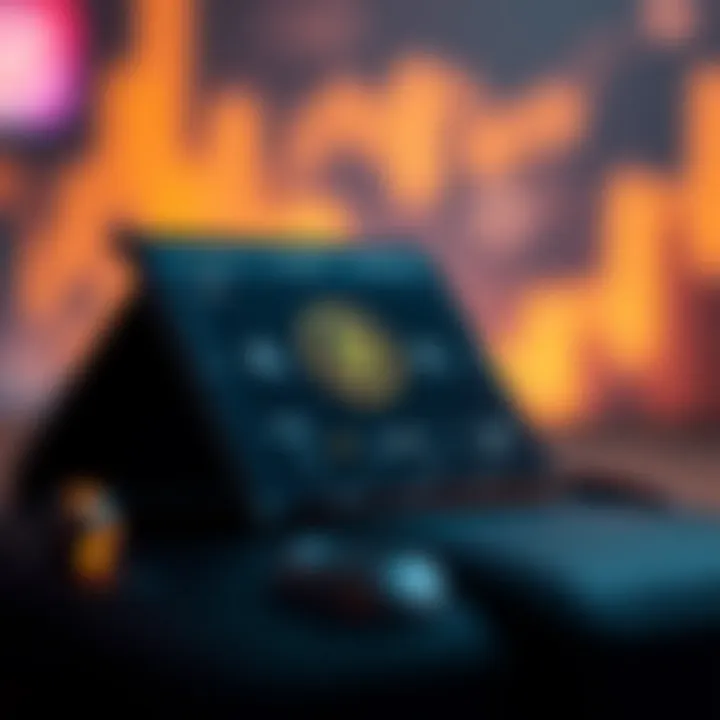 A modern cryptocurrency wallet interface