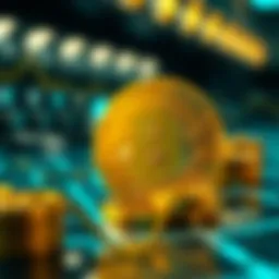 A visual representation of blockchain technology's impact on finance