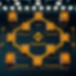 A detailed diagram showcasing the architecture of the Binance Smart Chain.