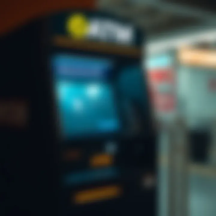 A digital security infographic related to safe transactions at Bitcoin ATMs.