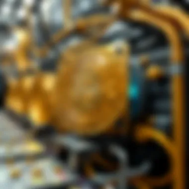 Illustration of Bitcoin mining process