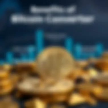 An infographic displaying the benefits of using a bitcoin converter.