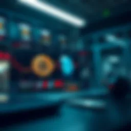 A visual representation of a cryptocurrency exchange platform showcasing bitcoin conversion.