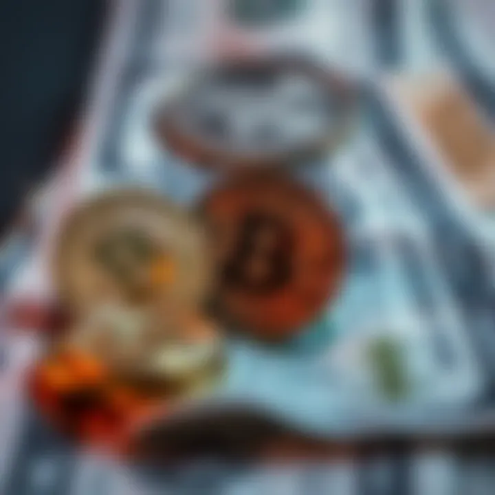 Visual representation of Bitcoin and Dollar interaction