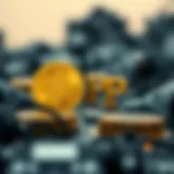 Conceptual representation of P2P Bitcoin transactions