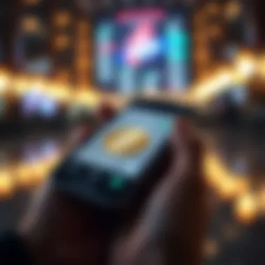 A secure digital wallet interface on a smartphone