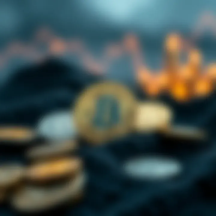 A diversified cryptocurrency portfolio illustration