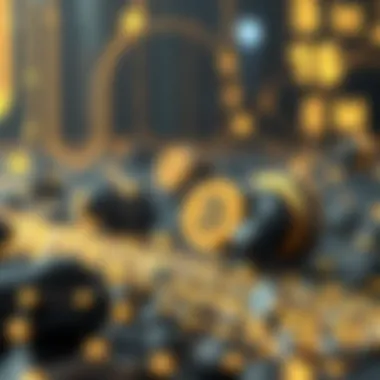 Blockchain technology illustration