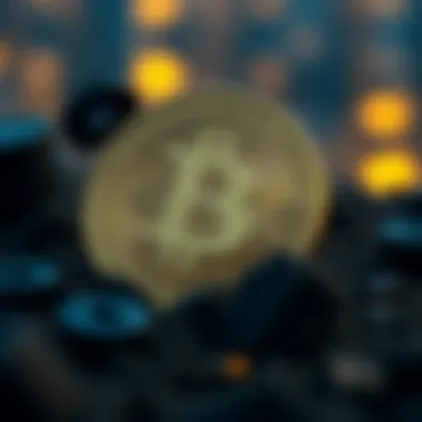 Conceptual illustration of digital currency