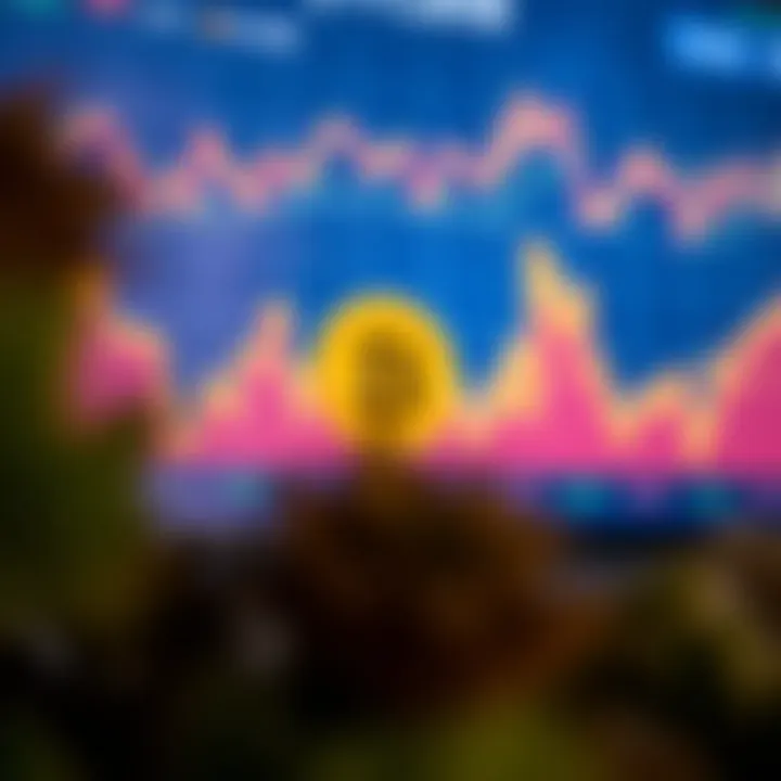 An analytical chart demonstrating historical Bitcoin price trends.