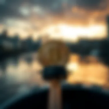 A visual metaphor for the challenges and opportunities in cryptocurrency investment