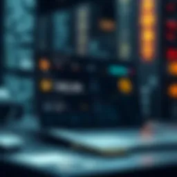 Illustration of a digital wallet interface showcasing cryptocurrency management tools