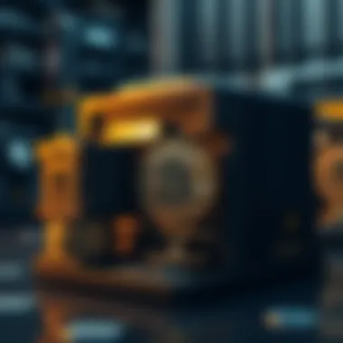 Graphical representation of cryptocurrency storage solutions