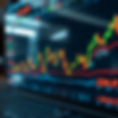 Market trends depicted through graphs and charts