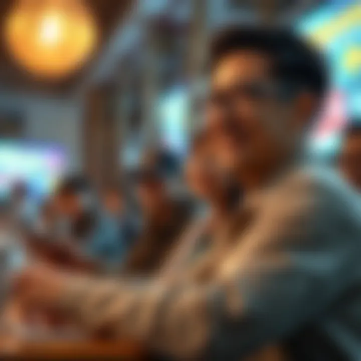 Illustration depicting the community engagement in blockchain projects