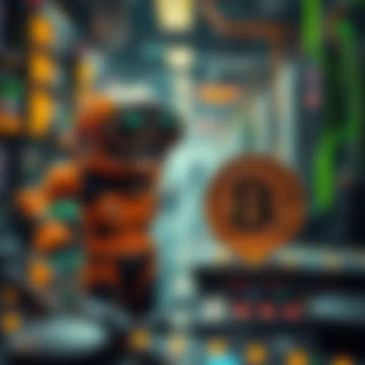 Technological landscape of cryptocurrency highlighting Pepe and USDT