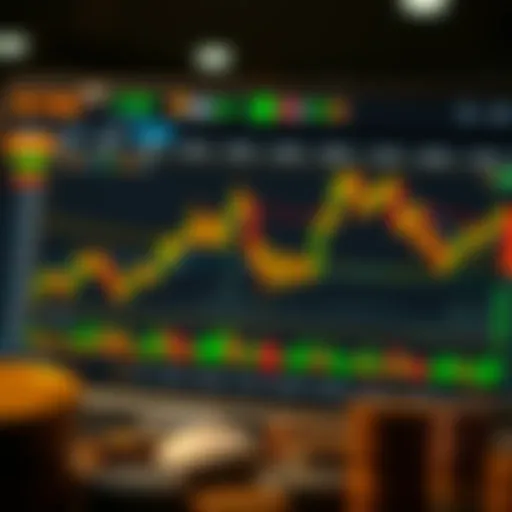 A sophisticated trading platform interface displaying cryptocurrency trends