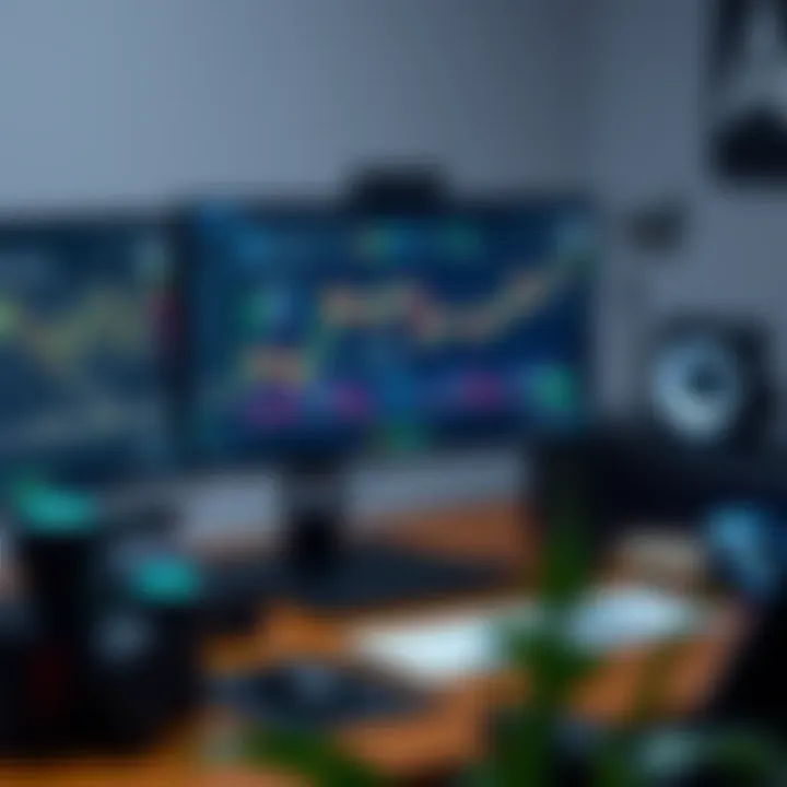 Desktop setup for cryptocurrency analysis