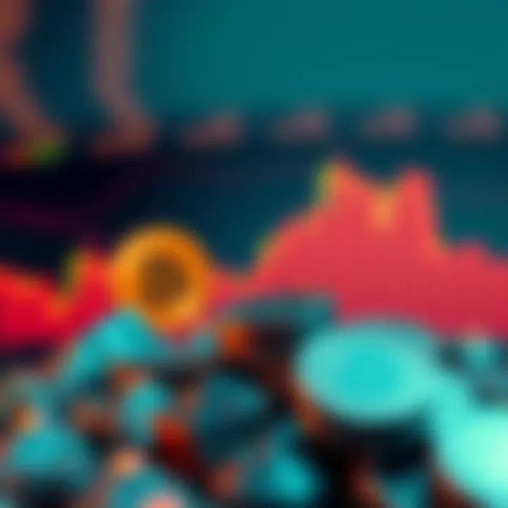 Cryptocurrency Market Trends Graphical representation of cryptocurrency market trends