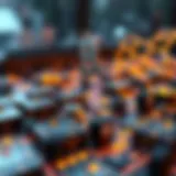 Representation of Blockchain Technology Blockchain technology representation