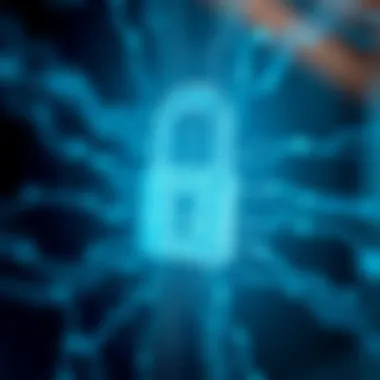 Understanding Security Risks in Cryptocurrency A digital lock symbolizing security risks in cryptocurrency transactions