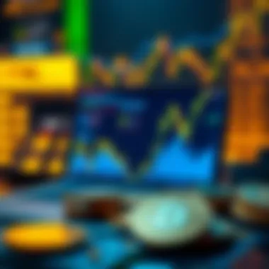 Illustration of cryptocurrency market volatility