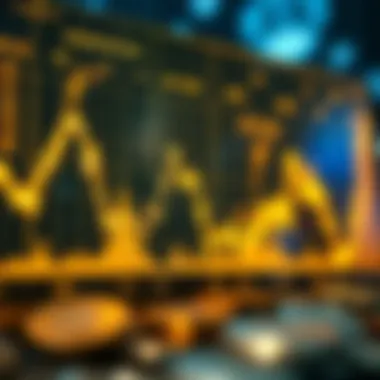 Graph illustrating currency fluctuations