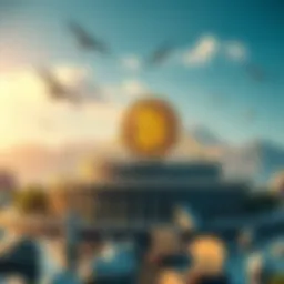 Conceptual representation of decentralized finance ecosystem