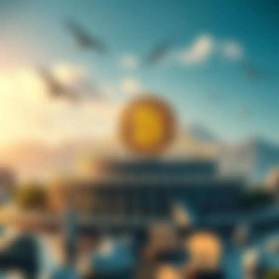 Conceptual representation of decentralized finance ecosystem