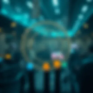 Visual representation of decentralized finance concepts