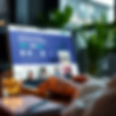 A visually appealing layout of a digital portfolio website