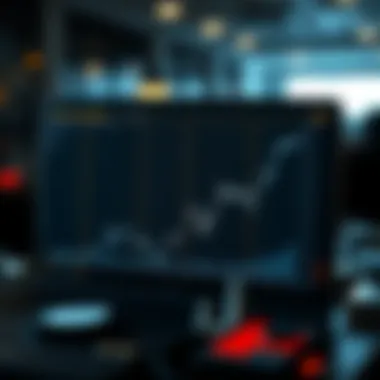 Graph depicting the rise and fall of the dot-com bubble