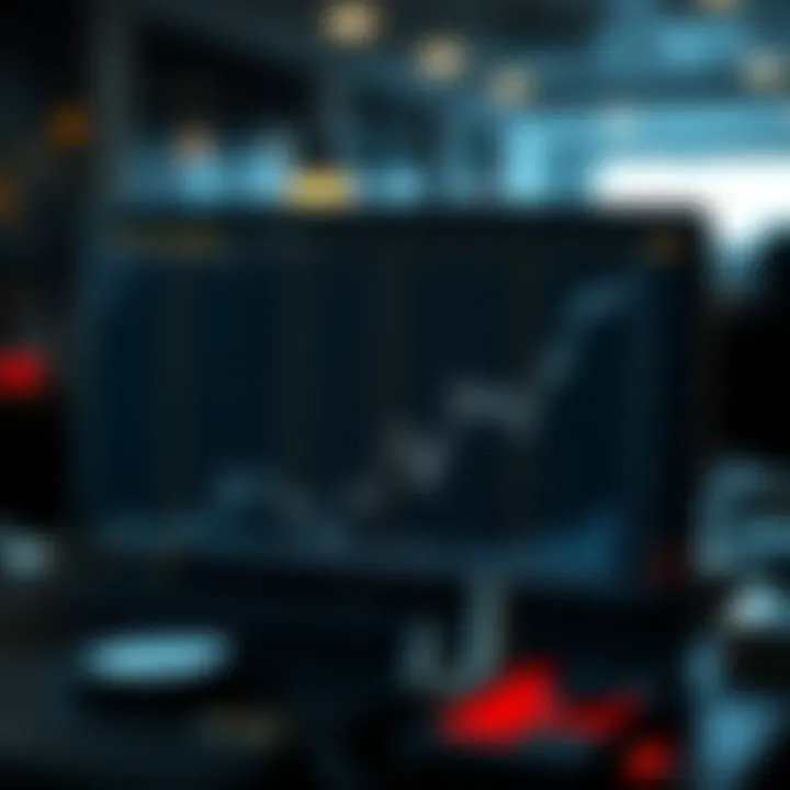 Graph depicting the rise and fall of the dot-com bubble