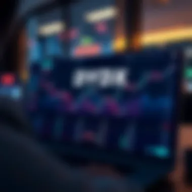 User interface of the DYDX trading platform