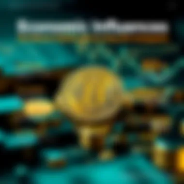 Infographic depicting economic factors affecting Bitcoin value