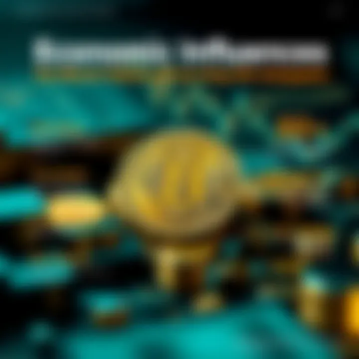 Infographic depicting economic factors affecting Bitcoin value