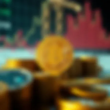 Visual representation of economic factors influencing currency values.