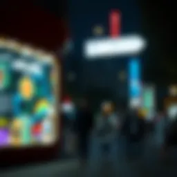 Visual representation of edge advertising concept