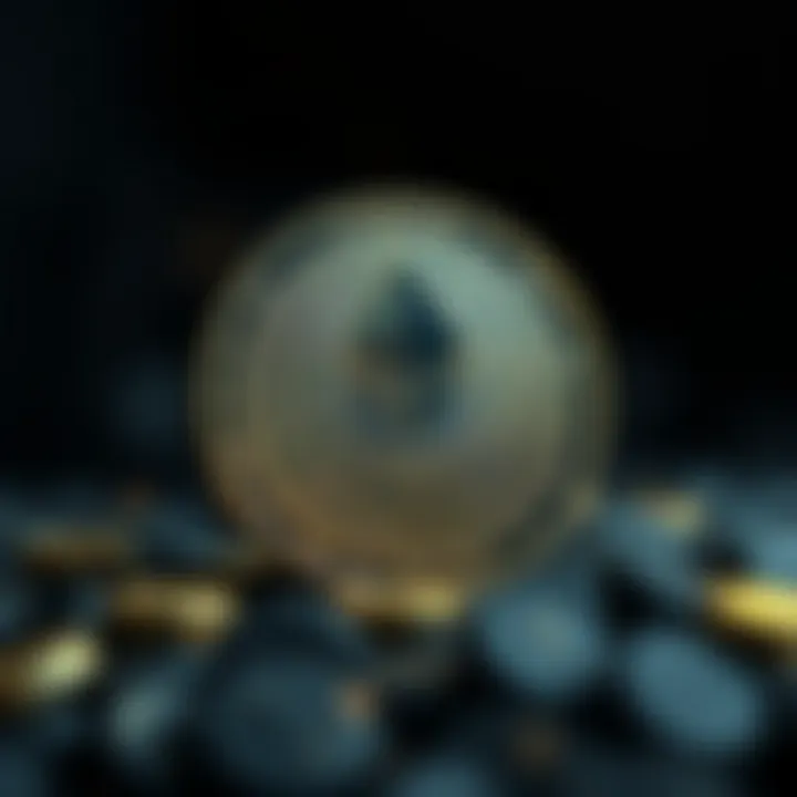 Graphical illustration of Ethereum blockchain technology