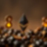 Ethereum logo and Wei symbol representation