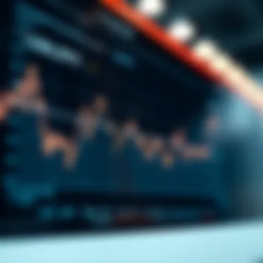Graph depicting the fluctuation of exchange rates over time.
