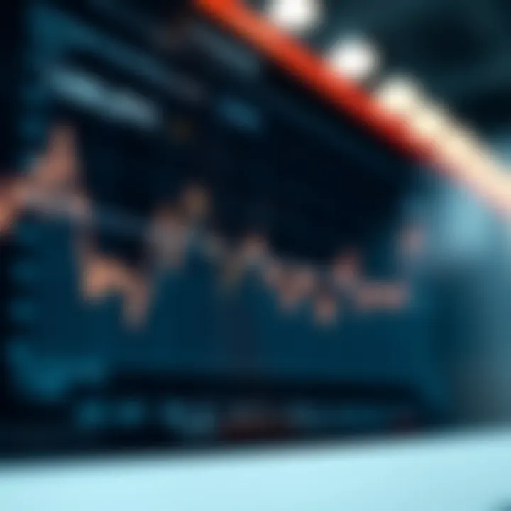Graph depicting the fluctuation of exchange rates over time.