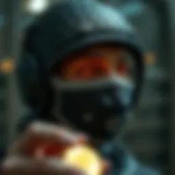 Conceptual representation of face wallet security