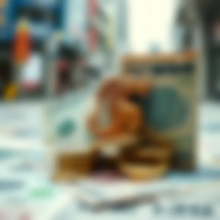 Visual representation of factors affecting currency exchange rates.