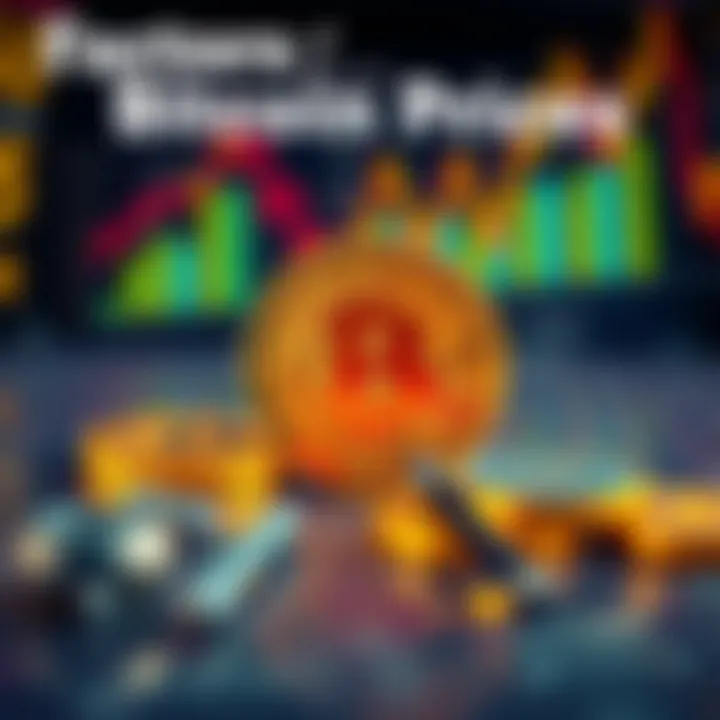 Infographic on factors influencing Bitcoin prices